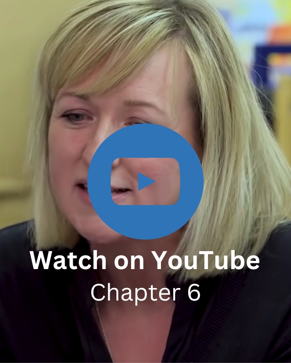 YouTube link with a white female school employee in a classroom.